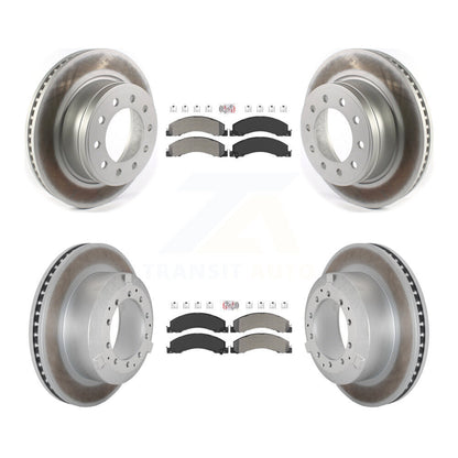 Kit de Rotor de frein avec revêtement de plaquettes semi-métalliques avant et arrière, pour Ram Dodge Sterling Truc