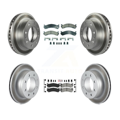 Kit de Rotor de frein à revêtement de plaquette semi-métallique avant et arrière en céramique pour Chevrolet GMC 250