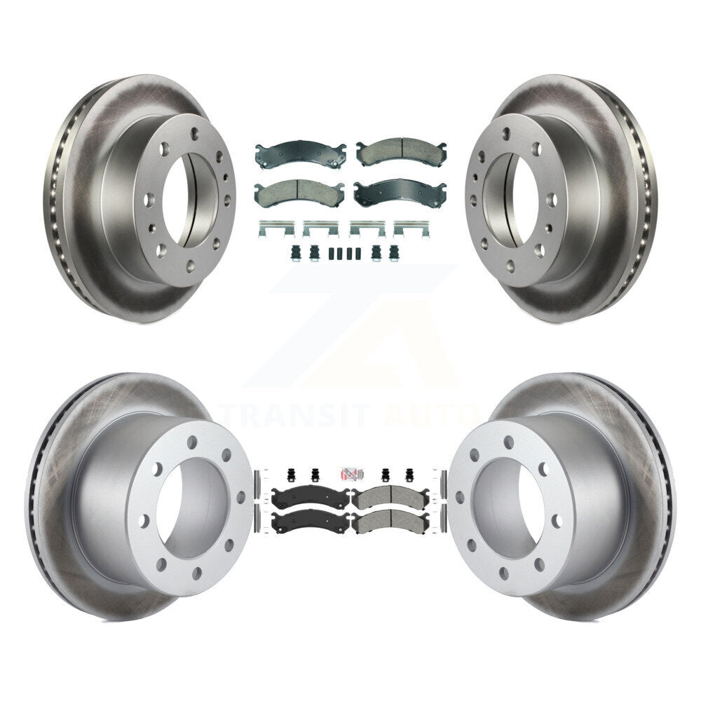 Kit de Rotor de frein à revêtement de plaquette semi-métallique avant et arrière en céramique pour Chevrolet GMC 350