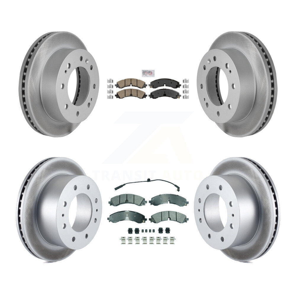 Kit de Rotor de frein à revêtement de plaquette semi-métallique avant et arrière en céramique pour GMC Chevrolet 250
