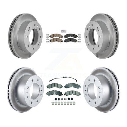 Kit de Rotor de frein à revêtement de plaquette semi-métallique avant et arrière en céramique pour GMC Chevrolet 250
