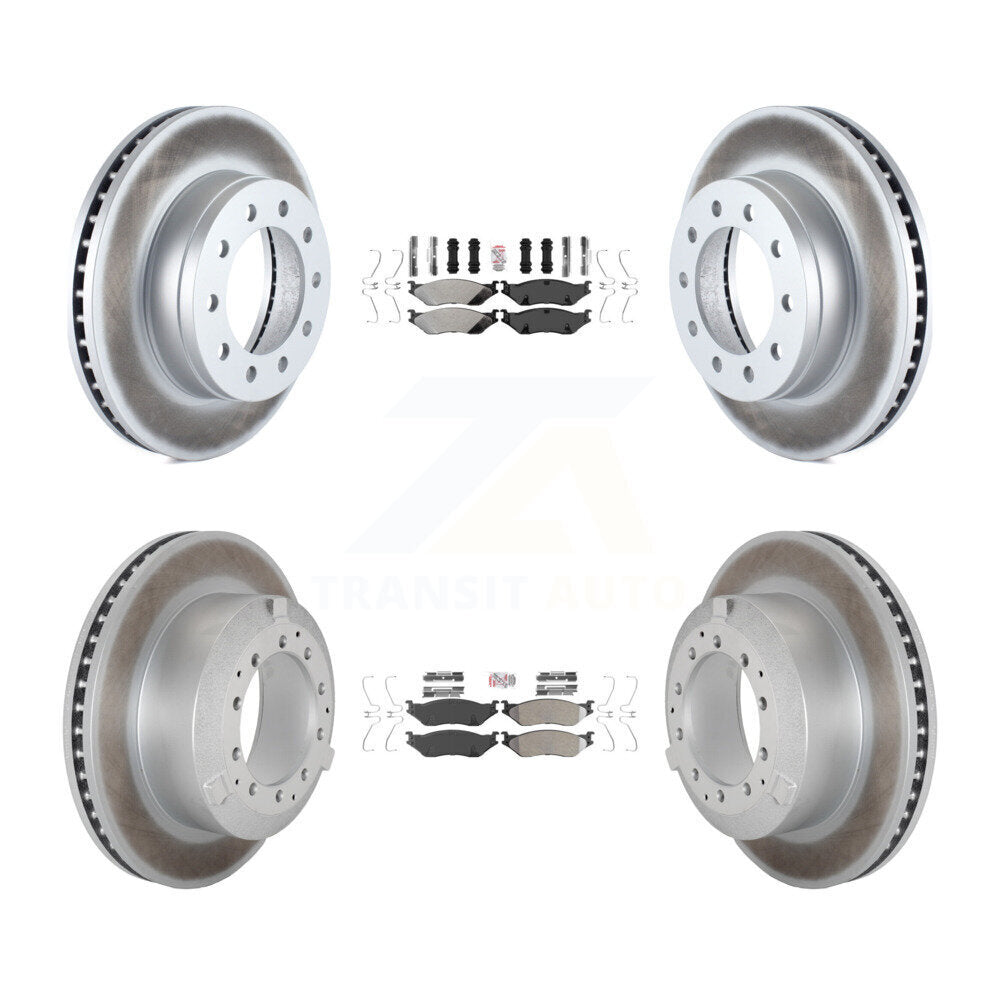 Kit de Rotor de frein à disque, revêtement de protection semi-métallique avant et arrière, pour Ford F-450 Super Dut
