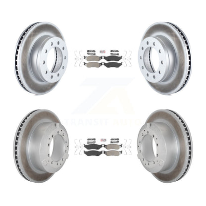 Kit de Rotor de frein à disque, revêtement de protection semi-métallique avant et arrière, pour Ford F-450 Super Dut