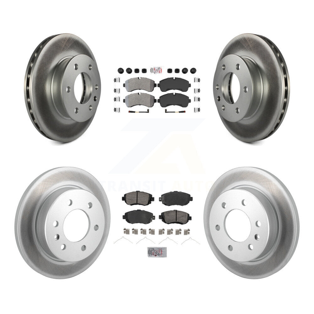 Kit de plaquettes semi-métalliques avant et arrière et Rotor de frein revêtu pour Mercedes-Benz Sprite