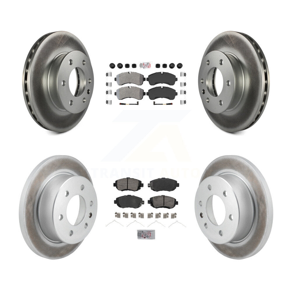 Kit de plaquettes semi-métalliques avant et arrière et Rotor de frein revêtu pour Mercedes-Benz Sprite