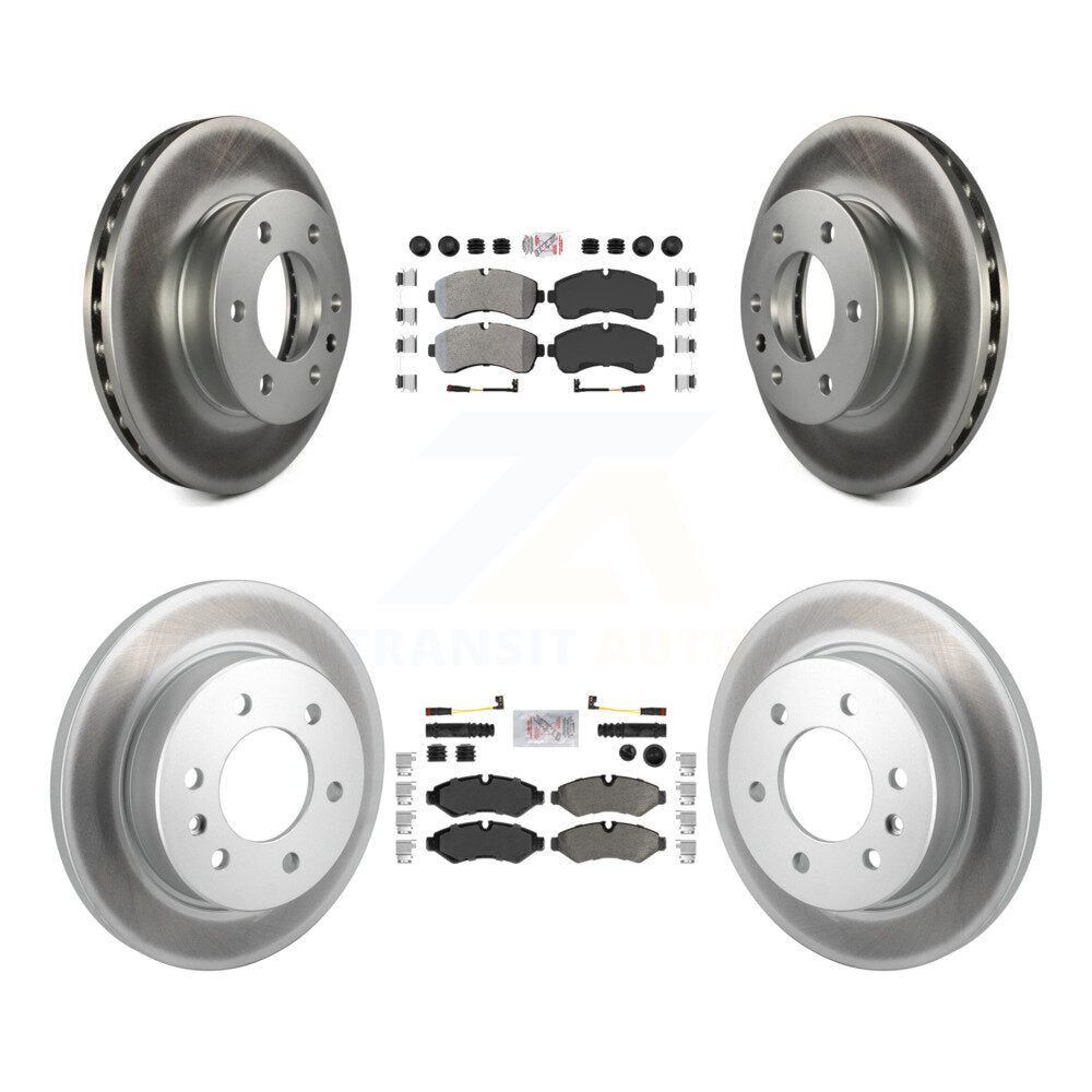 Kit de plaquettes semi-métalliques avant et arrière et Rotor de frein revêtu pour Mercedes-Benz Sprite