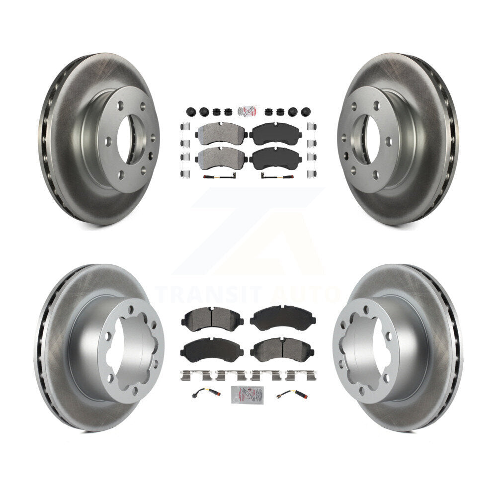 Kit de plaquettes semi-métalliques avant et arrière et Rotor de frein revêtu pour Mercedes-Benz Sprite