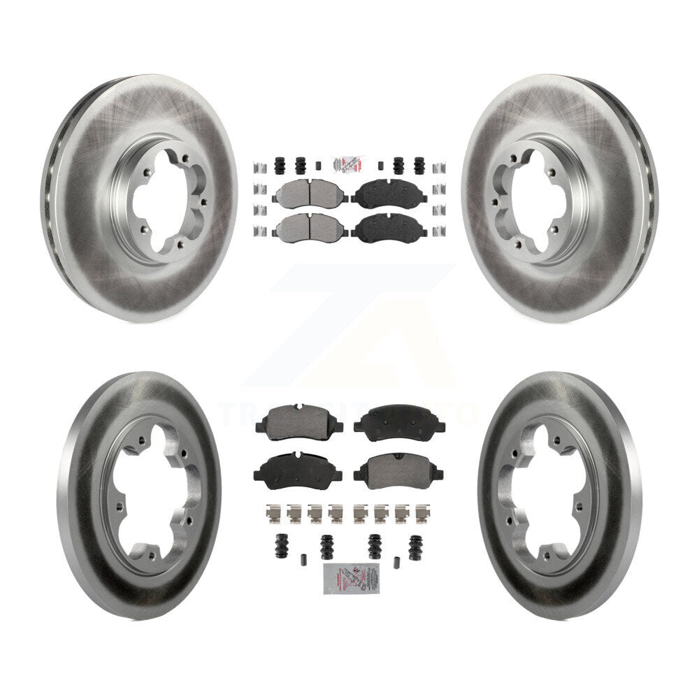 Kit de rotor de frein à revêtement semi-métallique avant et arrière pour Ford Transit-25 2015 – 2019