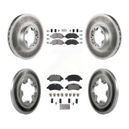 Kit de rotor de frein à revêtement semi-métallique avant et arrière pour Ford Transit-25 2015 – 2019