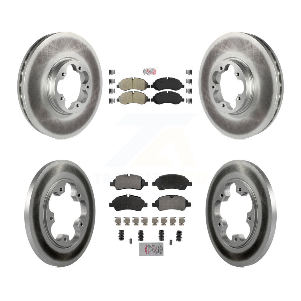 Kit de rotor de frein à revêtement semi-métallique avant et arrière pour Ford Transit-25 2015 – 2019