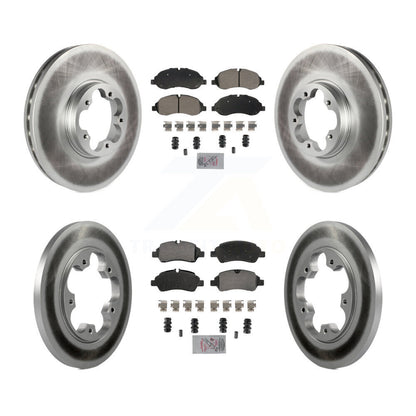 Kit de rotor de frein à revêtement semi-métallique avant et arrière pour Ford Transit-25 2015 – 2019