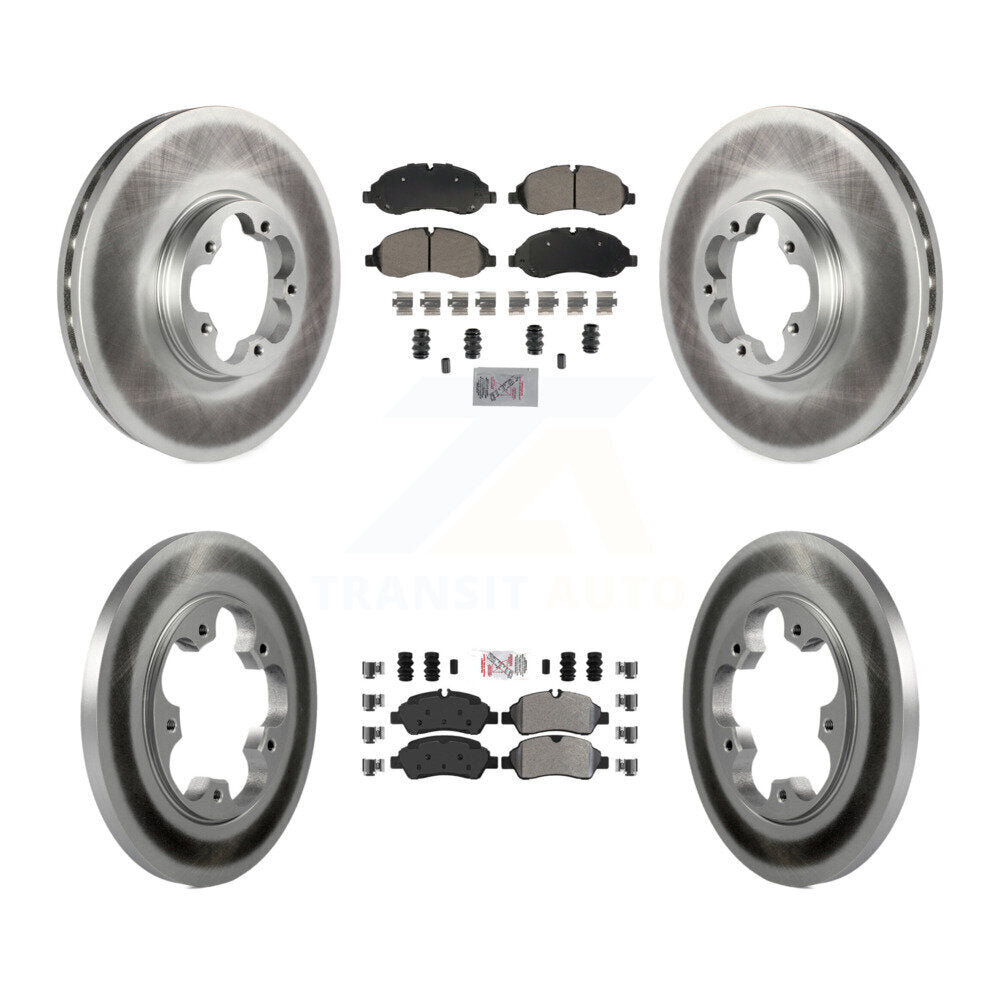 Kit de rotor de frein à revêtement semi-métallique avant et arrière pour Ford Transit-25 2015 – 2019