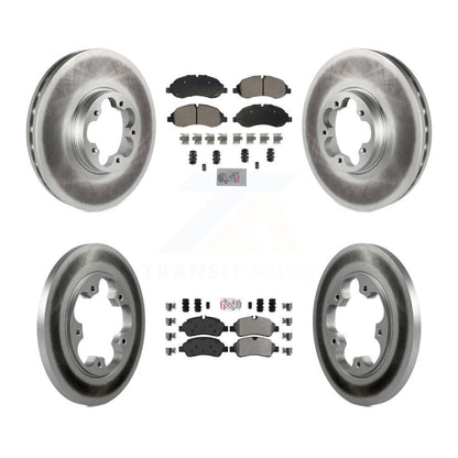 Kit de rotor de frein à revêtement semi-métallique avant et arrière pour Ford Transit-25 2015 – 2019