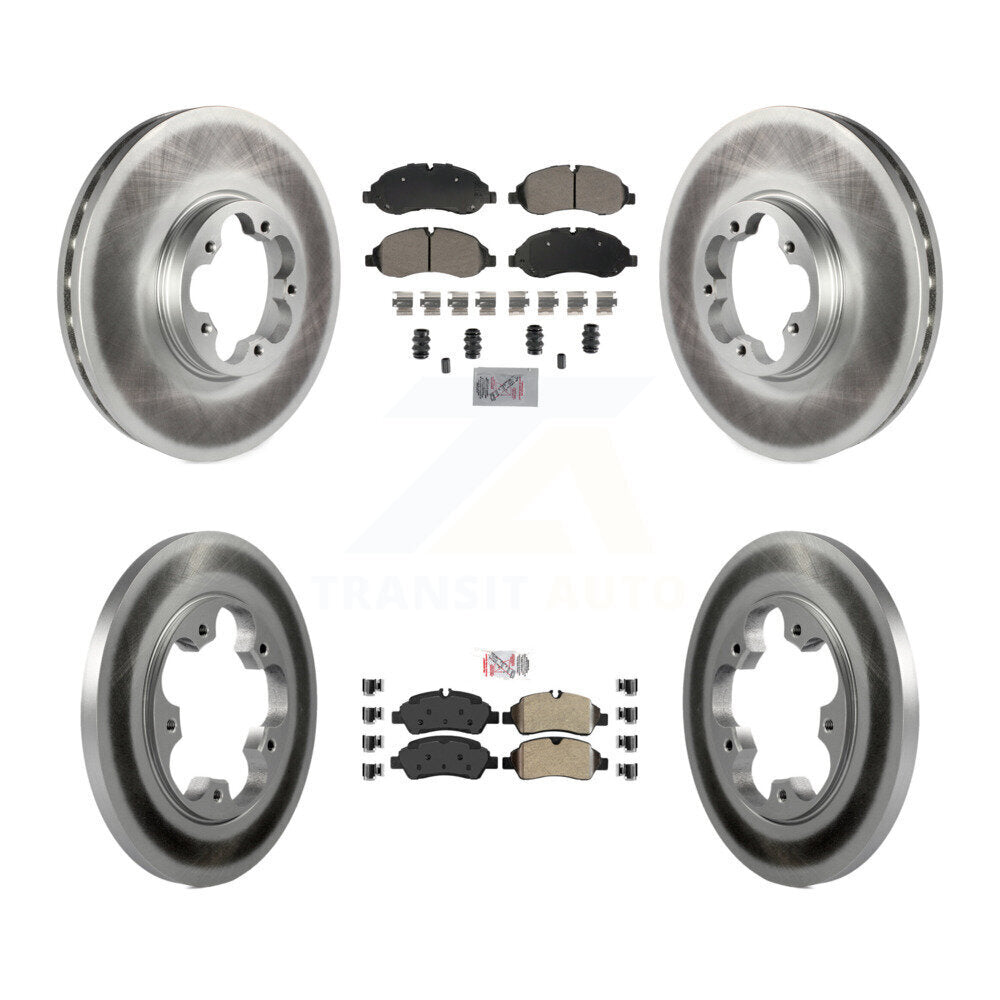 Kit de rotor de frein à revêtement semi-métallique avant et arrière pour Ford Transit-25 2015 – 2019