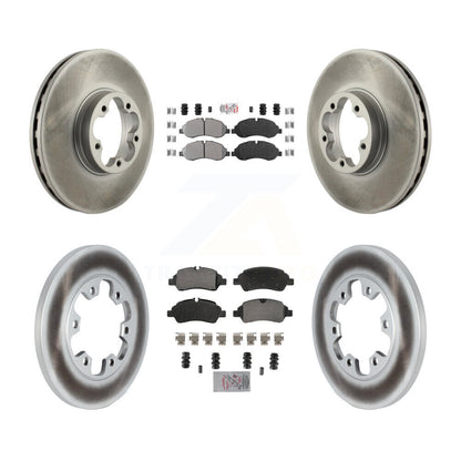 Kit de Rotor de frein à disque avec revêtement de tampons semi-métalliques avant et arrière, pour Ford Transit-350 H
