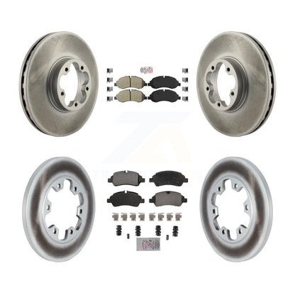 Kit de Rotor de frein à disque avec revêtement de tampons semi-métalliques avant et arrière, pour Ford Transit-350 H