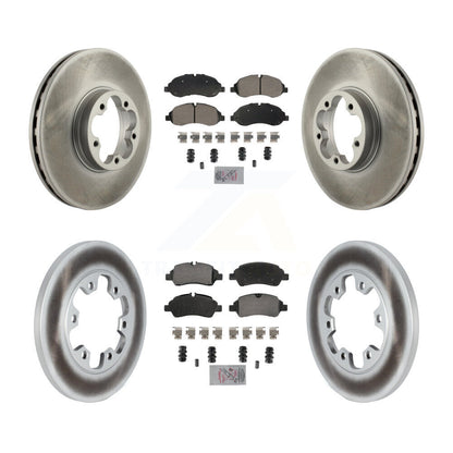 Kit de Rotor de frein à disque avec revêtement de tampons semi-métalliques avant et arrière, pour Ford Transit-350 H