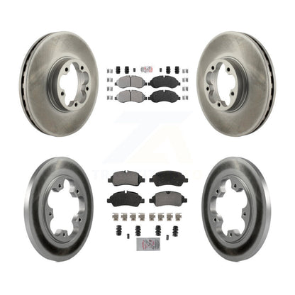 Kit de Rotor de frein à disque avec revêtement de tampons semi-métalliques avant et arrière, pour Ford Transit-350 H