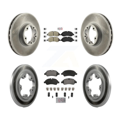Kit de Rotor de frein à disque avec revêtement de tampons semi-métalliques avant et arrière, pour Ford Transit-350 H