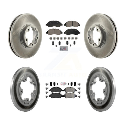Kit de Rotor de frein à disque avec revêtement de tampons semi-métalliques avant et arrière, pour Ford Transit-350 H