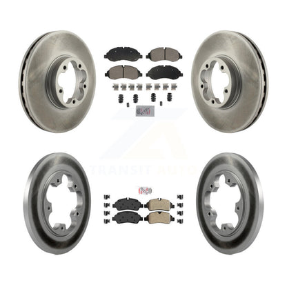 Kit de Rotor de frein à disque avec revêtement de tampons semi-métalliques avant et arrière, pour Ford Transit-350 H