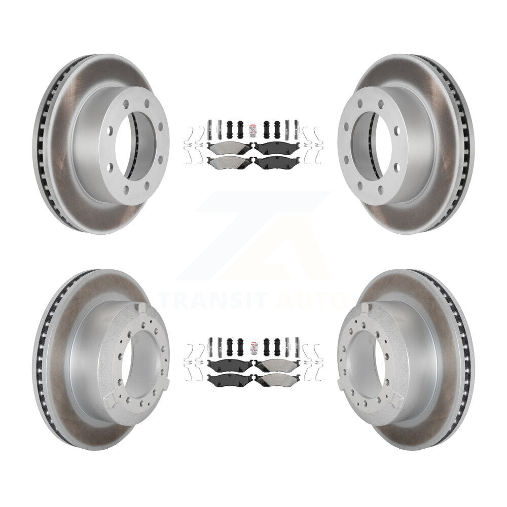 Kit de Rotor de frein à disque, revêtement de protection semi-métallique avant et arrière, pour Ford F-450 Super Dut