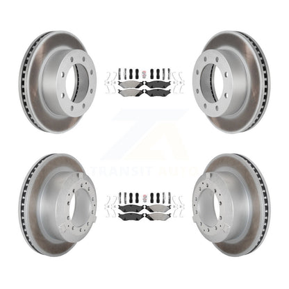 Kit de Rotor de frein à disque, revêtement de protection semi-métallique avant et arrière, pour Ford F-450 Super Dut