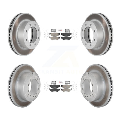 Kit de Rotor de frein à disque, revêtement de protection semi-métallique avant et arrière, pour Ford F-450 Super Dut