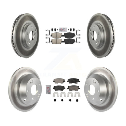 Kit de plaquettes en céramique avant et arrière et Rotor de frein revêtu, pour Hyundai Santa Fe Kia Sorent