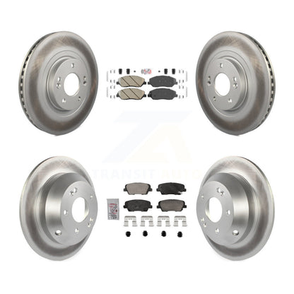 Kit de rotors de frein à disque enduits de tampons en céramique avant et arrière, pour Hyundai Santa Fe XL 3.3