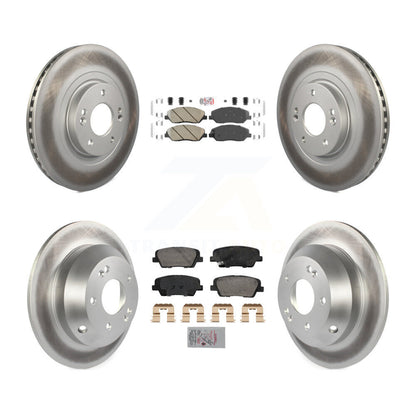 Kit de rotors de frein à disque enduits de tampons en céramique avant et arrière, pour Hyundai Santa Fe XL 3.3