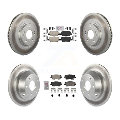 Kit de rotors de frein à disque, revêtement de coussinets en céramique avant et arrière, pour Hyundai Santa Fe Sport Ki
