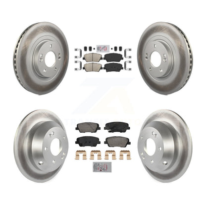 Kit de rotors de frein à disque, revêtement de coussinets en céramique avant et arrière, pour Hyundai Santa Fe Sport Ki