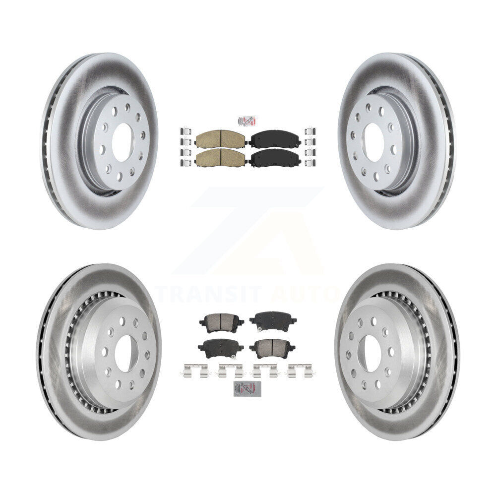 Kit de rotors de frein à disque recouverts de plaquettes en céramique avant et arrière, pour Jeep Gladiato 2020 – 2023