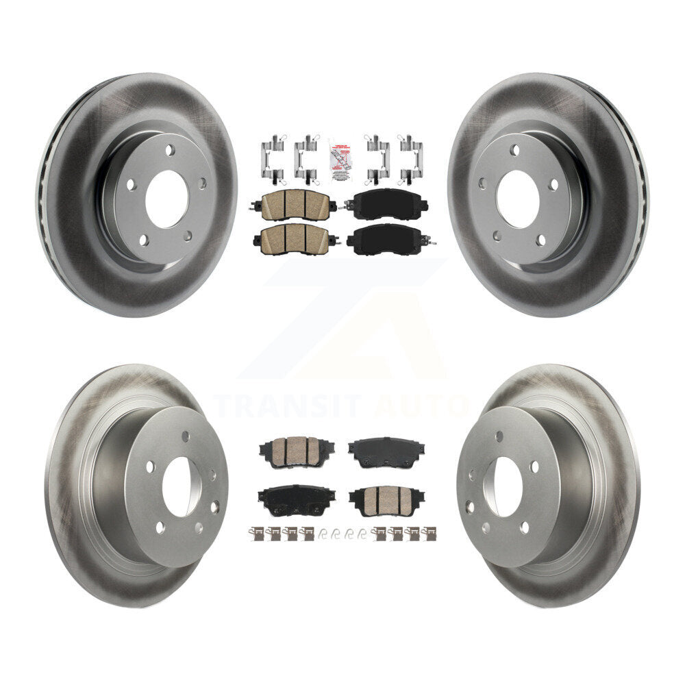 Kit de Rotor de frein à disque, revêtement de coussinets en céramique avant et arrière, pour Nissan Altima AW 2019 – 2020