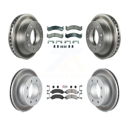 Kit de rotors de frein avant et arrière semi-métalliques avec revêtement en céramique pour GMC Savana 250