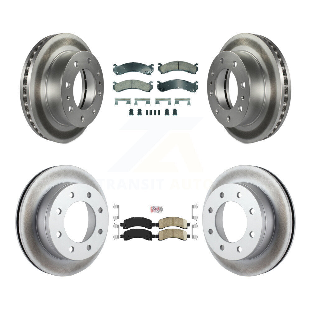 Kit de rotors de frein à disque, revêtement de coussinets en céramique avant et arrière, pour Chevrolet Express 2500 GM