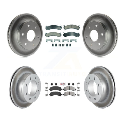 Kit de rotors de frein avant et arrière semi-métalliques avec revêtement en céramique pour GMC Savana 250