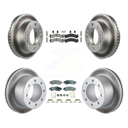 Kit de rotors de frein à disque à revêtement semi-métallique avant et arrière pour GMC Sierra 350 2001