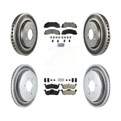 Kit de rotors de frein avant et arrière semi-métalliques avec revêtement en céramique pour Ford Expeditio