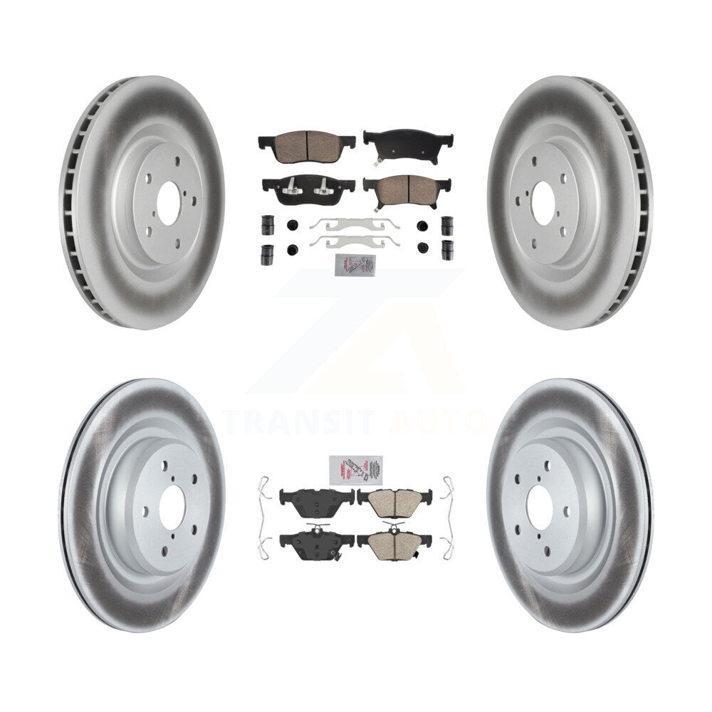 Kit de plaquettes de frein en céramique avant et arrière et Rotor de frein à disque revêtu pour Subaru Ascen 2019 – 2024
