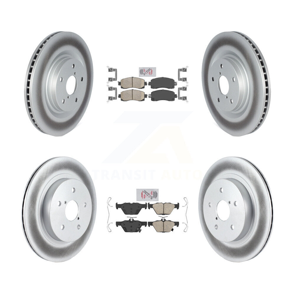 Kit de rotors de frein à revêtement de plaquettes en céramique avant et arrière, pour Subaru Outback Legac 2020 – 2022