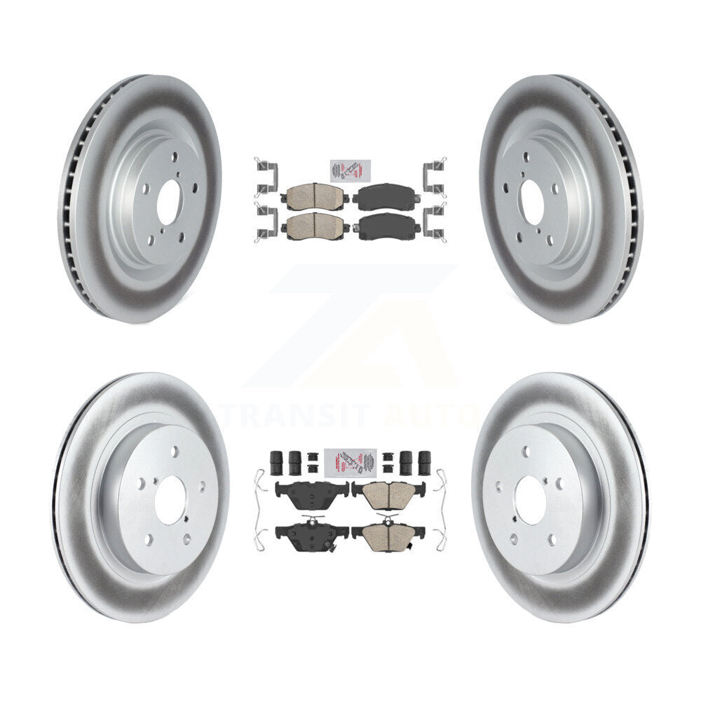 Kit de rotors de frein à revêtement de plaquettes en céramique avant et arrière, pour Subaru Outback Legac 2020 – 2022