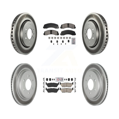 Kit de rotors de frein enduits de plaquettes en céramique avant et arrière, pour Ford F-150 Expedition Lincol