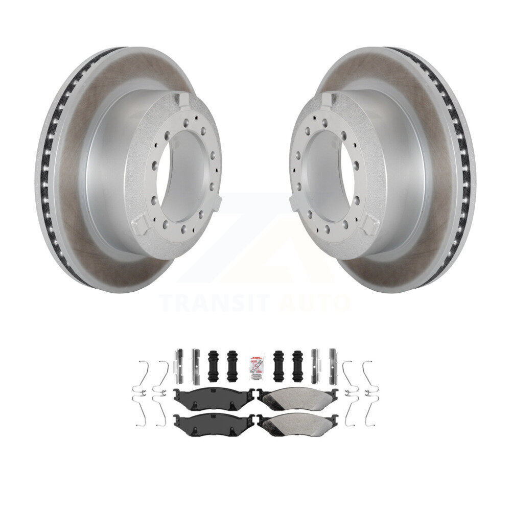 Kit de plaquettes semi-métalliques de Rotor de frein à revêtement arrière, pour Ford F-450 Super Duty F-550 I