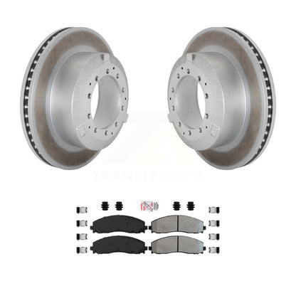 Kit de rotor de frein à disque à revêtement arrière et de plaquettes semi-métalliques pour Ford F-350 Super Dut