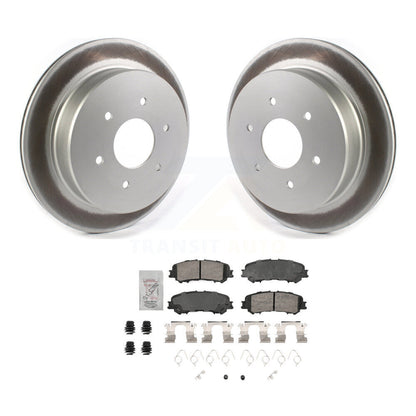 Kit de rotors de frein à disque à revêtement arrière et de plaquettes en céramique pour Nissan TITAN 2017 – 2023