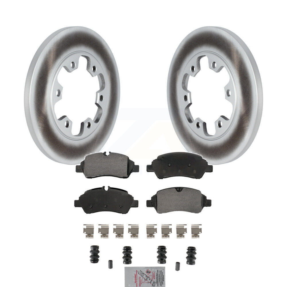 Kit de disques de frein à disque à revêtement arrière et de plaquettes semi-métalliques pour Ford Transit-350 H