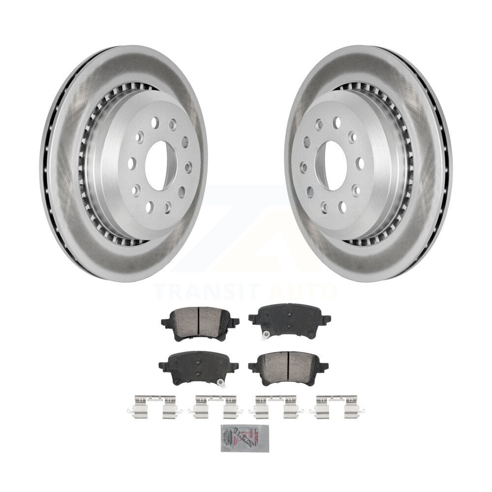 Kit de rotors de frein à disque à revêtement arrière et de plaquettes en céramique pour Jeep Wrangler Gladiator