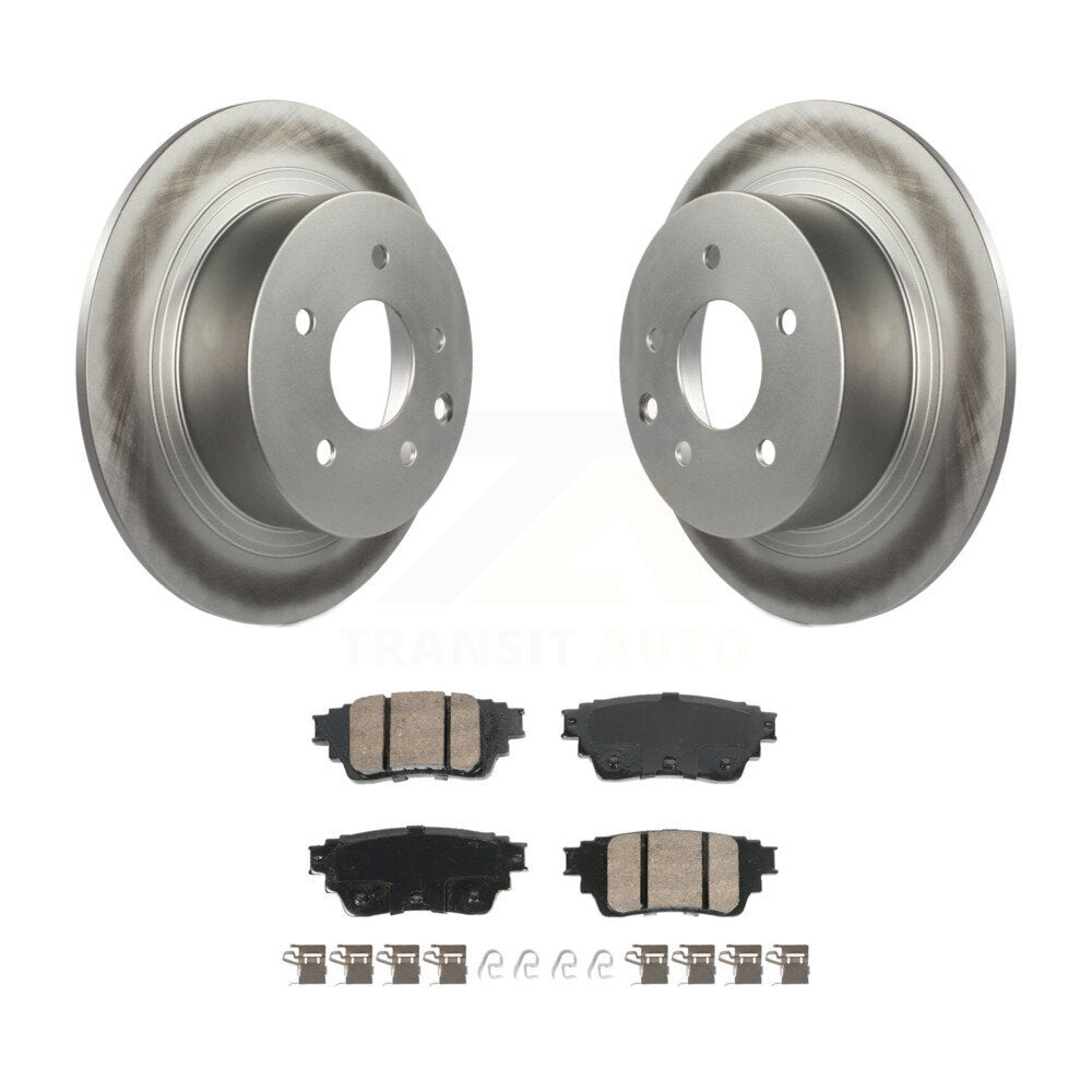 Rotor de frein à disque à revêtement arrière et kit de plaquettes en céramique pour Nissan Altima AW 2019 – 2020